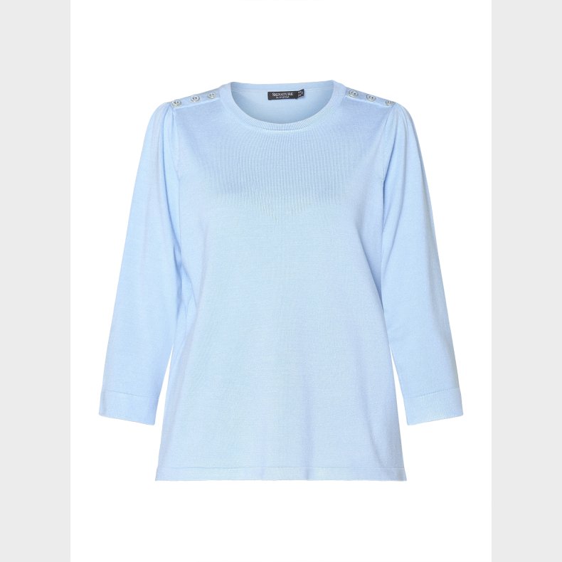 Signature W's 3/4 rmet Pullover, Blue mist