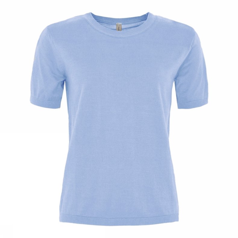 Skovhuus W's O-neck short sleeve t-shirt- light blue melange