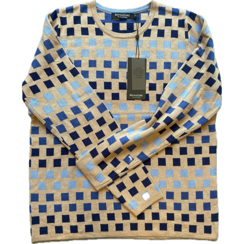 Signature W's Pullover ternet, Sky blue