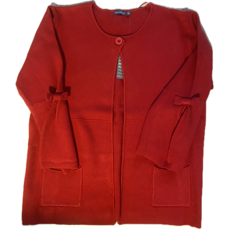 Marinello Cardigan med sljfe, red